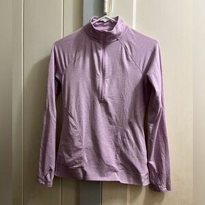 EUC Adidas Half Zip Long Sleeve Top